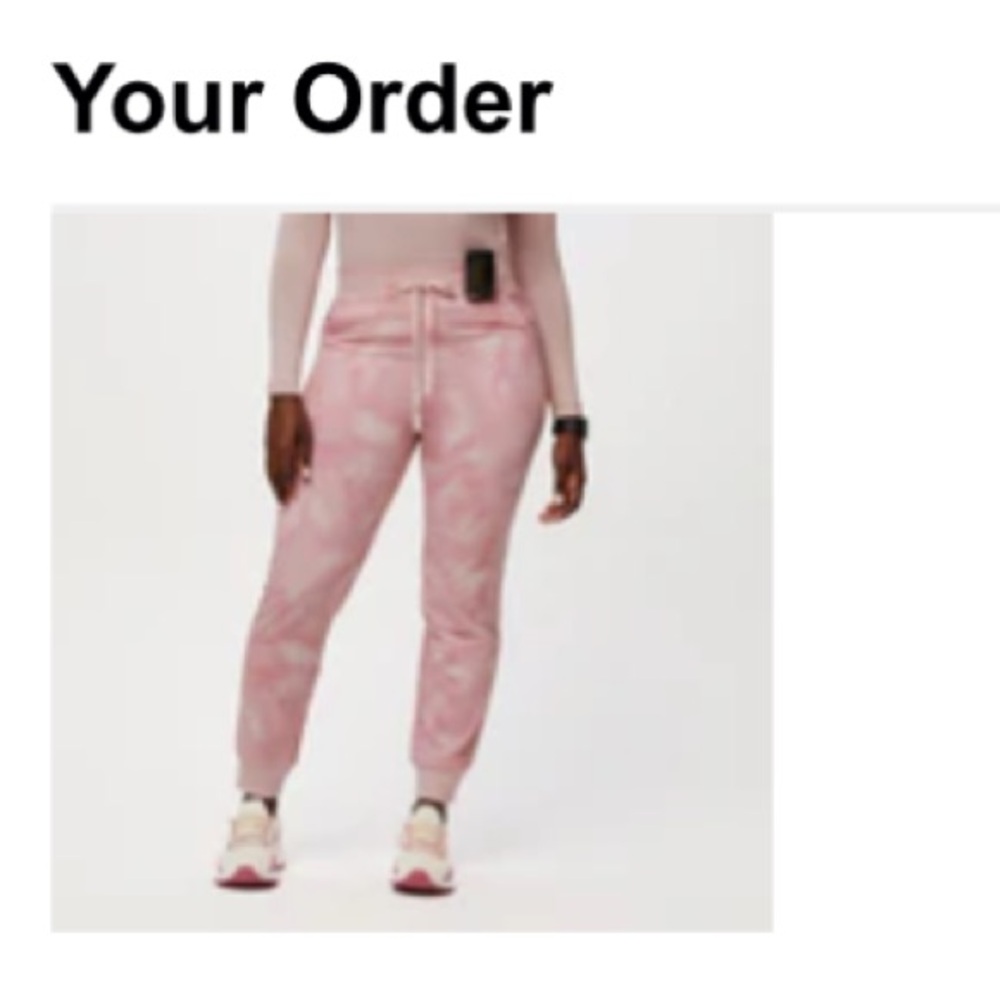 NWT FIGS Marble Rose high waisted Zamora jogger bottoms